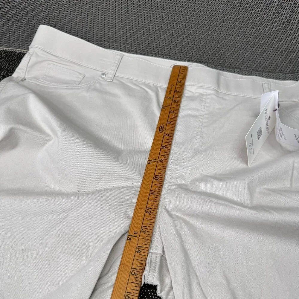 Gloria Vanderbilt Shape Effect High-Rise Bermuda Shorts 24W Beige Cotton Blend W - Picture 6 of 12